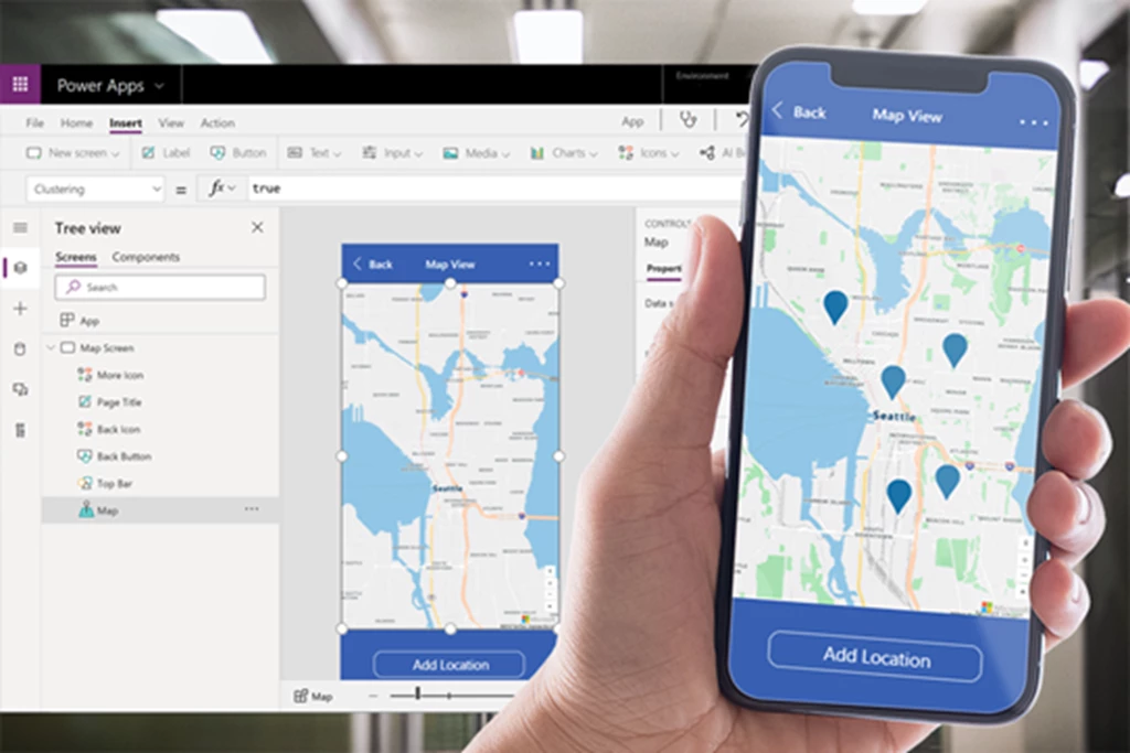 Azure Maps interactive vector tiles in Power Apps. Azure Maps interactive vector tiles in Power Apps.